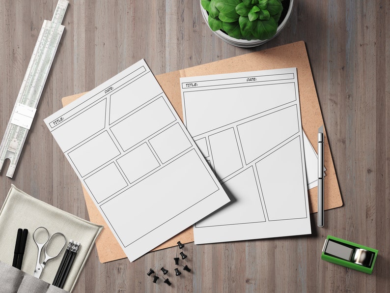 Printable COMIC BOOK SHEETS - Etsy