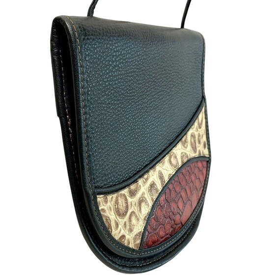 Patchwork Leather Retro 90’s Crossbody Boho Bag P… - image 5