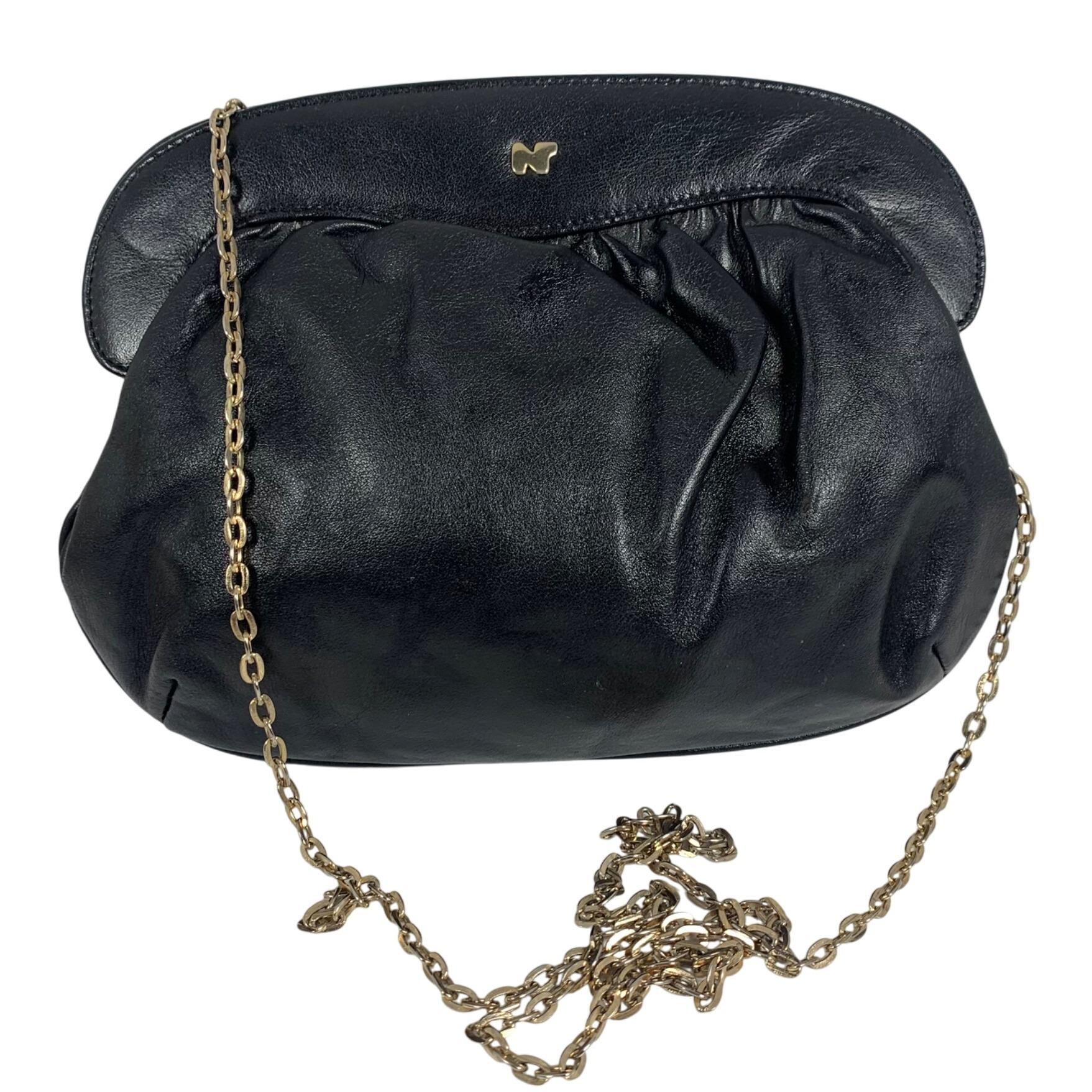 Nina Ricci Elegant Black and Gold Women\'s Bag Nina Ricci Black Leather Bag main image 4