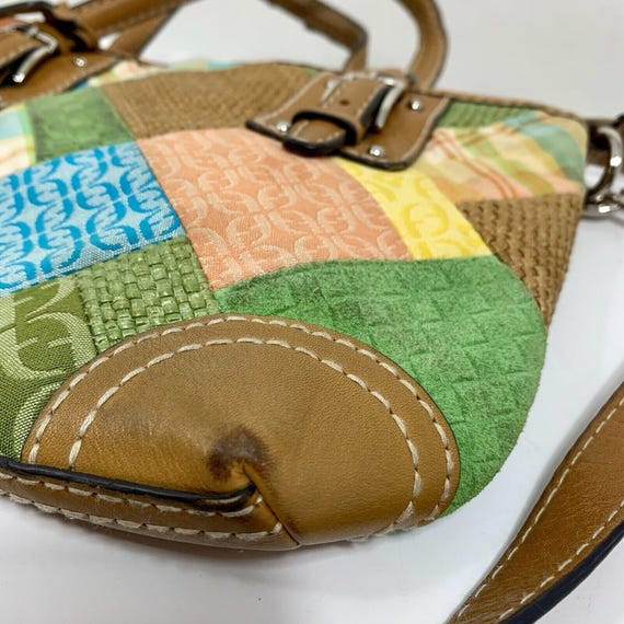 FOSSIL Key Multi-Color Argyle Patchwork Leather C… - image 3