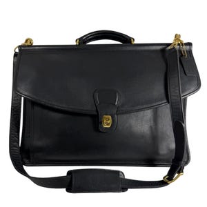 Vintage Coach Leather Briefcase - Etsy