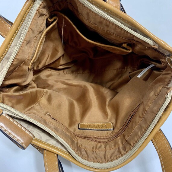 FOSSIL Key Multi-Color Argyle Patchwork Leather C… - image 10