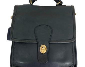 Vintage Coach Station Bag: 1997 Navy Blue, USA Made (No Strap)