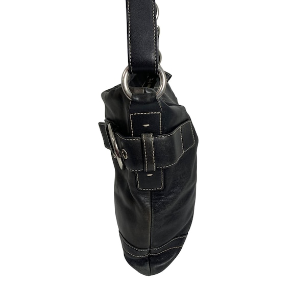 Y2K COACH 1452 Soho Black Leather Convertible Buckle Crossbody