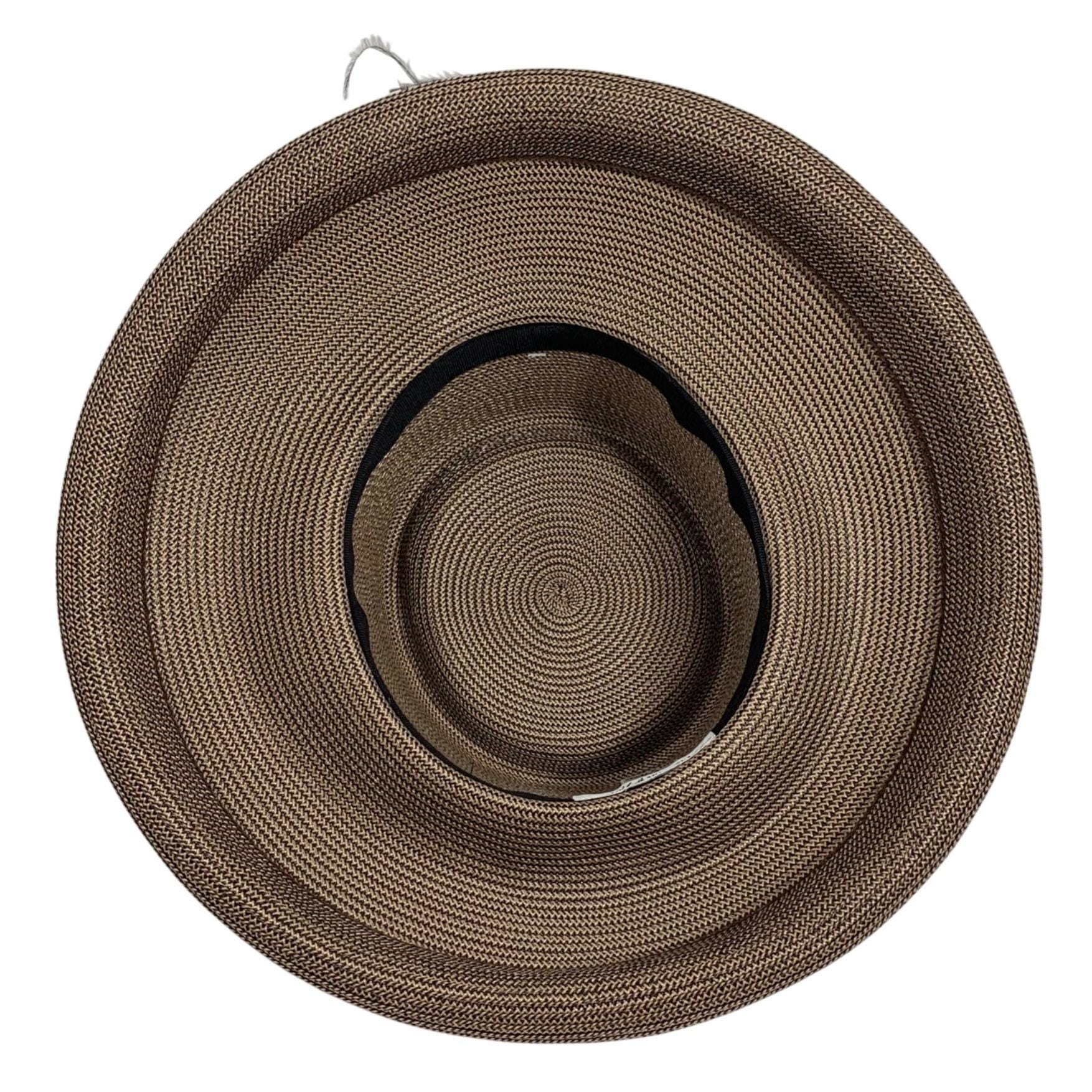 Preston and York Black Wide-Brim Straw Dress Hat Feather Accent Made in Italy Preston & York black sinamay wide-brim derby | Mercari main image 2