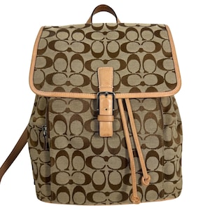 Vintage Coach Backpack Tan - Etsy display picture 2