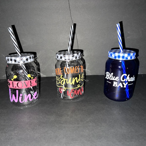 Etched Mason Jar Etsy