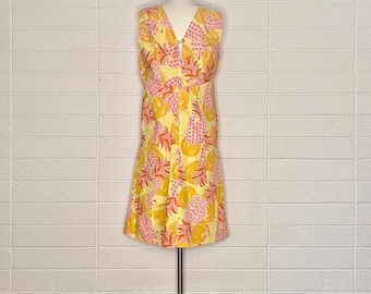 Vintage Modified Lilly Pulitzer Pineapple Sundress - Size 6