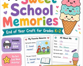 Livro de Memórias de Fim de Ano | Atividade para o Último Dia de Aula (Download em PDF)
