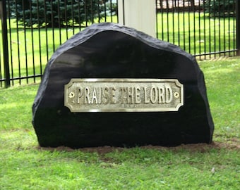 Custom Brass Wall Plaque: Personalized Name Sign, Gold Finish