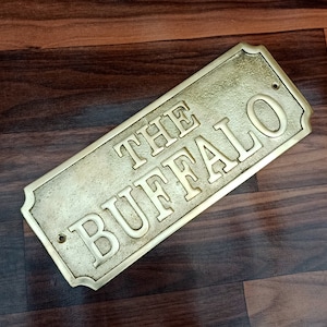 Personalized signs and plaques - Custom name 3D cast brass sign - custom tags - furniture tags - - unique gift plaques, Home decor sign