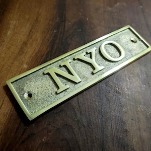 Custom Cast Brass door signs & plaques - Any language Sign - Customized size plaques - Custom name signs - brass gold finish home sign