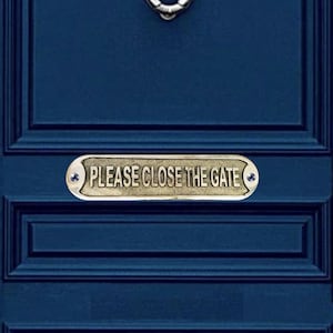 Personalized Brass Plaque - Ideal for Recognition Plaques, Name Plates, and Awards - Perfect for Office, Home and Garden Decor