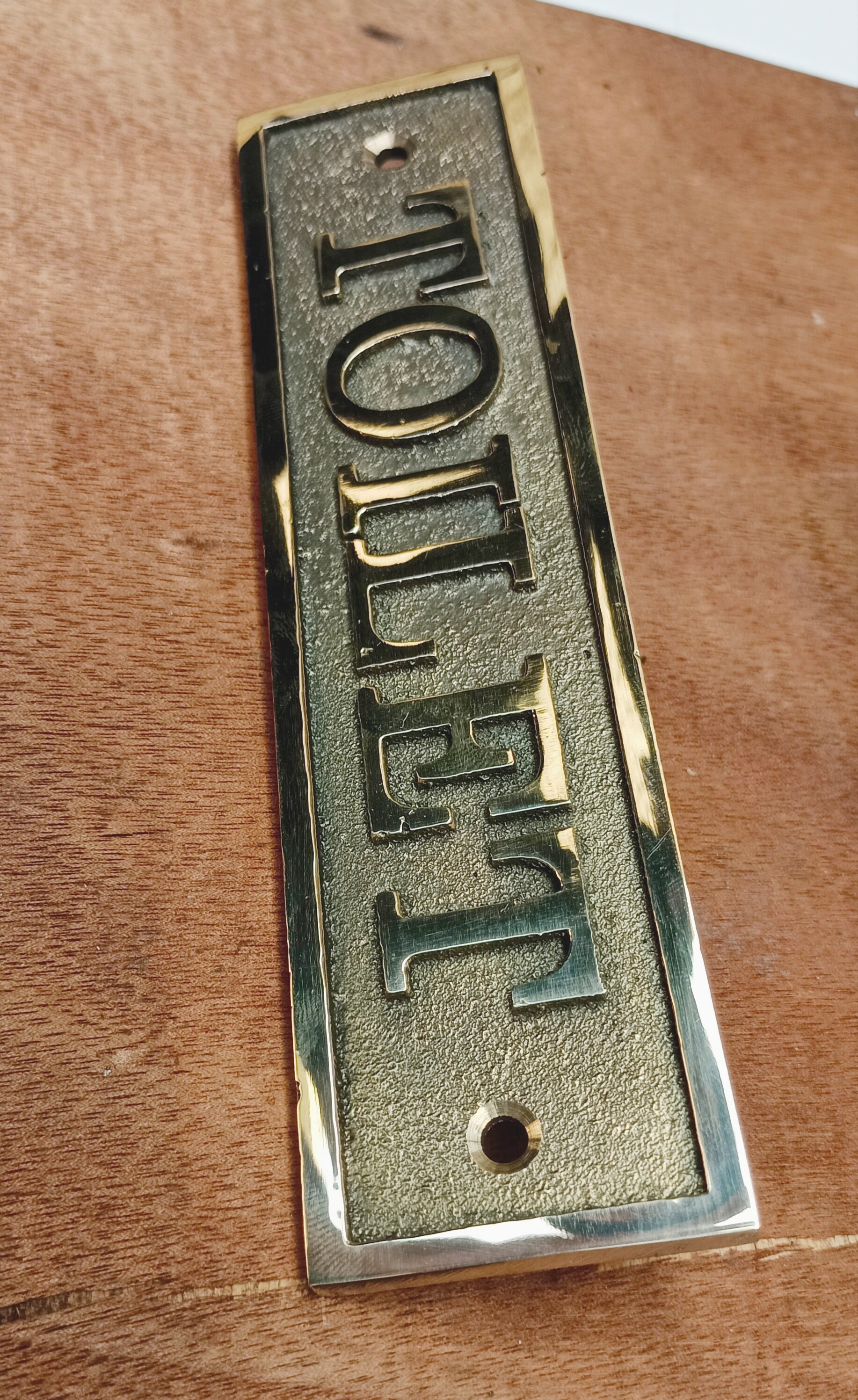 Personalized Brass Door Signs & Plaques Custom Language Plaques Custom