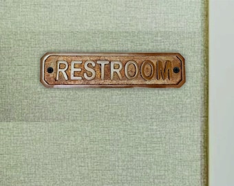 Personalized Brass Door Plaque: Antique Bronze Custom Sign