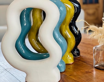 Jarrón de cerámica | cerámica hecha a mano | cerámica hecha a mano