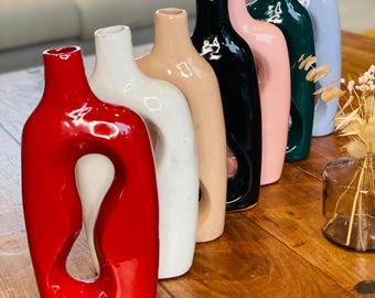 Jarrones de cerámica contemporáneos | cerámica hecha a mano