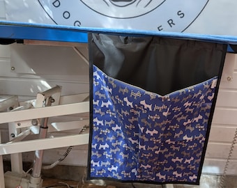 Dog grooming fur bin (table bin, fur bag) cockerpoo dachshund patterns lots more