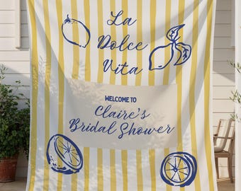 Italian Themed Bridal Shower Banner: Custom Italian Themed Party Decor
