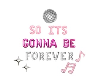 So It's Gonna Be Forever Bachelorette Balloon Kit: Custom Letter Balloon Garland Party Decorations