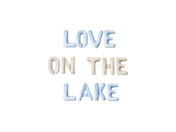 Love on the Lake Bachelorette Balloon Kit: Custom Letter Balloon Garland Party Decorations