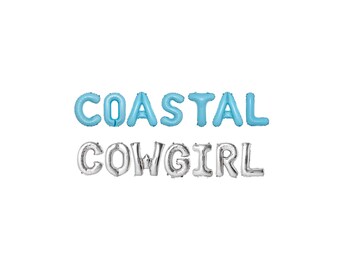 Coastal Cowgirl Bachelorette Balloon Kit: Custom Letter Balloon Garland Party Decorations