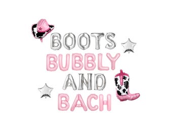 Coastal Cowgirl Bachelorette Balloon Kit: Custom Letter Balloon Garland Party Decorations