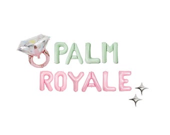 Palm Royale Bachelorette Balloon Kit: Custom Letter Balloon Garland Party Decorations