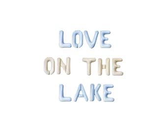 Love on the Lake Bachelorette Balloon Kit: Custom Letter Balloon Garland Party Decorations