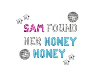 She Found Her Honey Bachelorette Balloon Kit: Custom Letter Balloon Garland Party Decorations