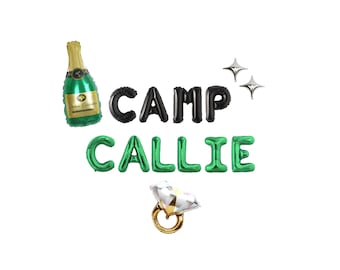 Camp Bachelorette Balloon Kit: Custom Letter Balloon Garland Party Decorations