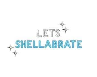 Seashells and Wedding Bells Bachelorette Balloon Kit: Custom Letter Balloon Garland Party Decorations