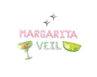 Margaritaveil Bachelorette Balloon Kit: Custom Letter Balloon Garland Party Decorations