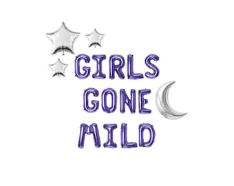 Girls Gone Mild Bachelorette Balloon Kit: Custom Letter Balloon Garland Party Decorations