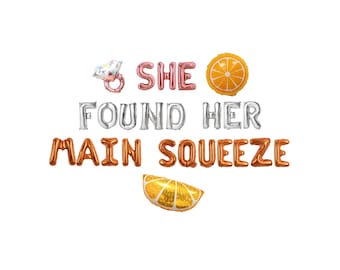 She Found Her Main Squeeze Bachelorette Balloon Kit: Custom Letter Balloon Garland Party Decorations