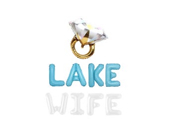 Love on the Lake Bachelorette Balloon Kit: Custom Letter Balloon Garland Party Decorations