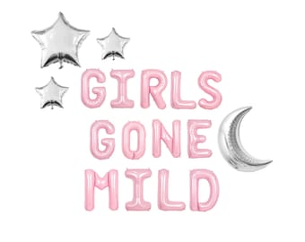Girls Gone Mild Bachelorette Balloon Kit: Custom Letter Balloon Garland Party Decorations