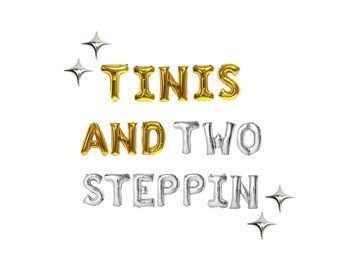 Tinis and Two Steppin' Bachelorette Balloon Kit: Custom Letter Balloon Garland Party Decorations