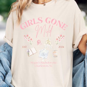 Girls Gone Mild Shirt Custom Camp Bachelorette Party TShirt Personalized Bridal Party Gift Shirt Relaxed Girls Weekend Bach Party Shirt