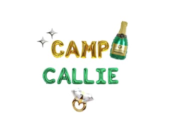 Camp Bachelorette Balloon Kit: Custom Letter Balloon Garland Party Decorations