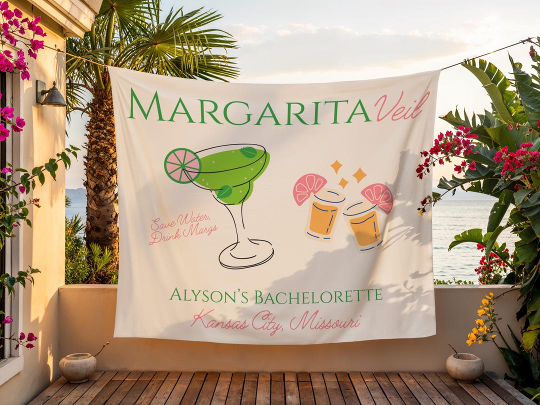 Margaritaveil Bachelorette Banner: Custom Margs and Matrimony ...