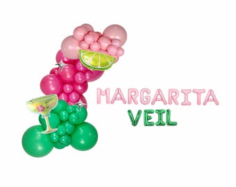 Margaritaveil Bachelorette Balloon Kit: Custom Letter Balloon Garland Party Decorations