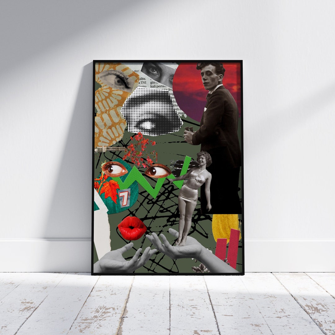 Retro Wall Art Print, Wall Decor, Retro Living Room Wall Decor