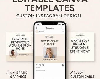 Plantillas editables de Instagram: diseño personalizado de Canva para coaches y creadores