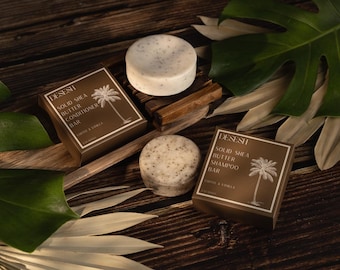 Shea Butter Conditioner Bar, Plastic Free, US Made