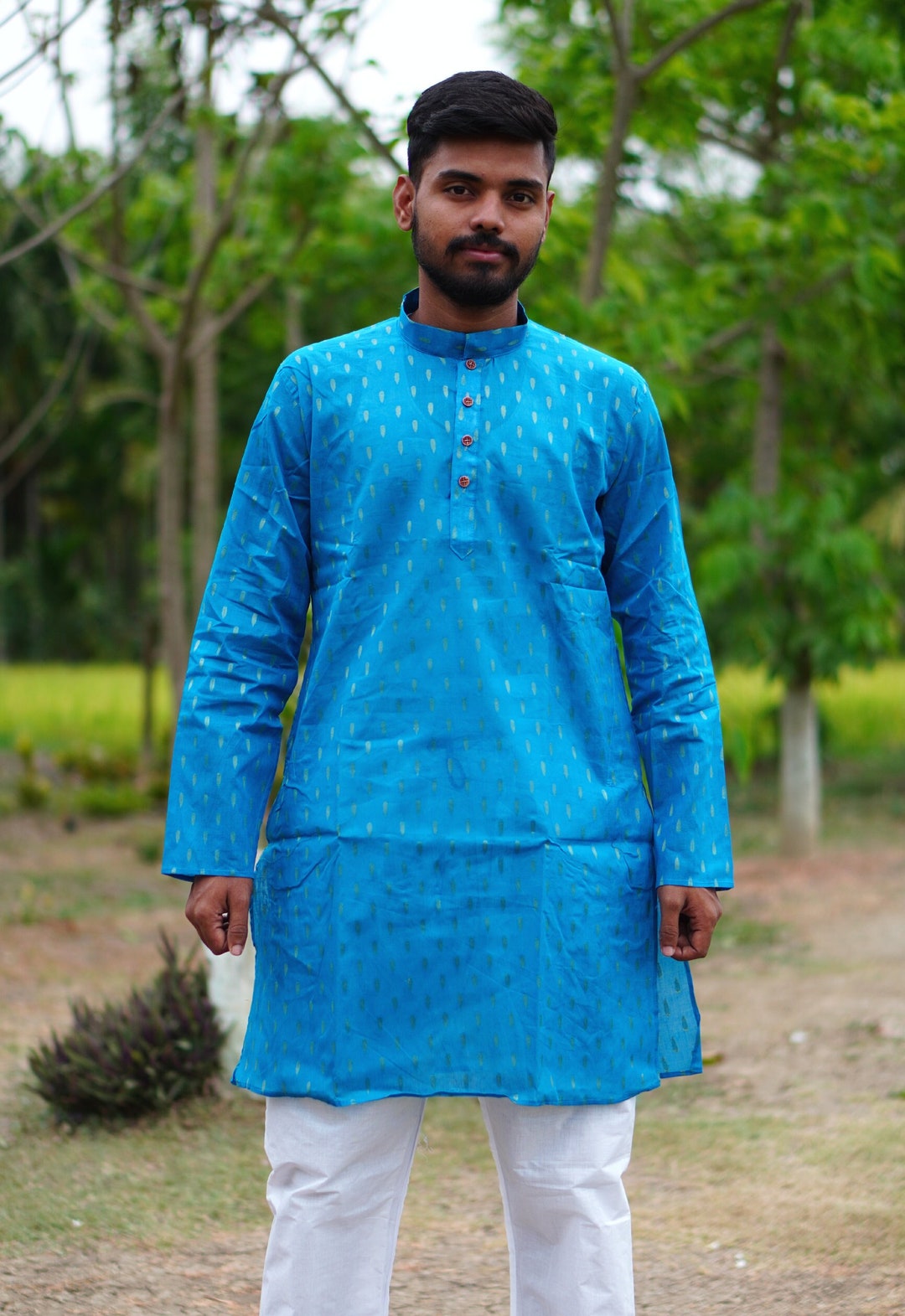 Men's Kurta Pajama Set Indian Ethnic Clothing Men's Etsy