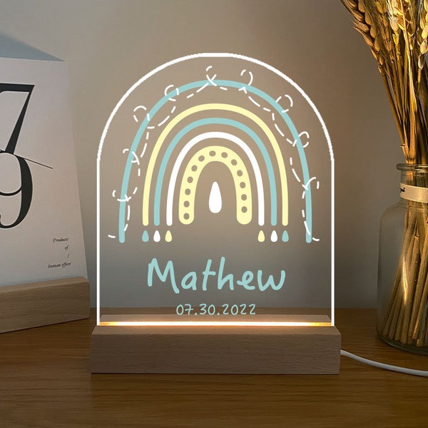 Custom Name Night Light Gift • 1st Birthday Gift • Personalised Baby Shower Gift • Nursery Gift for Newborn • Christmas Gift • Baby Gifts