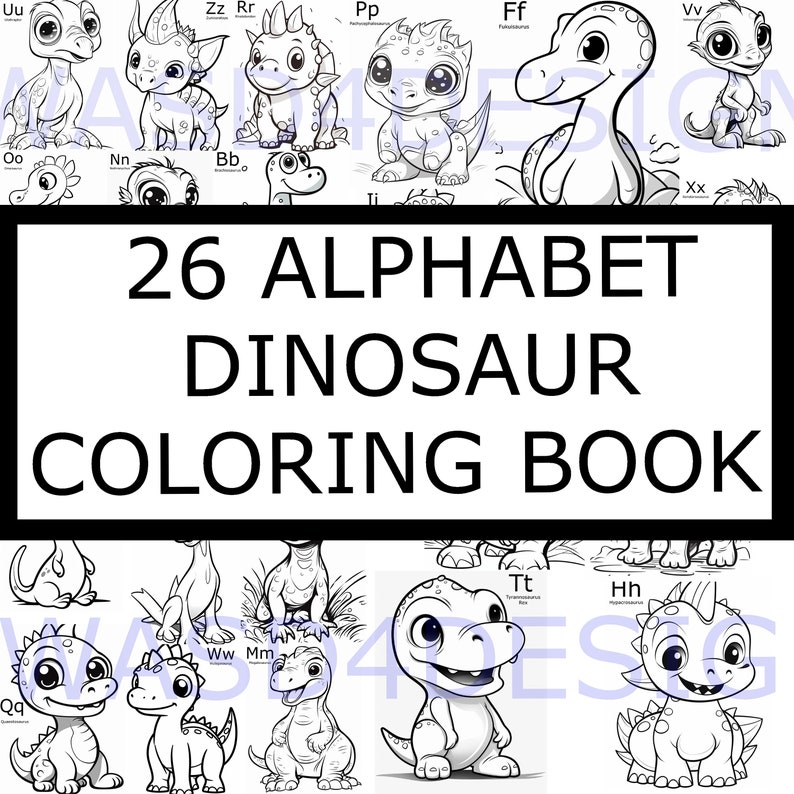 Dinosaur Alphabet Coloring Pages26 Printable Coloring Pages, Dinosaur