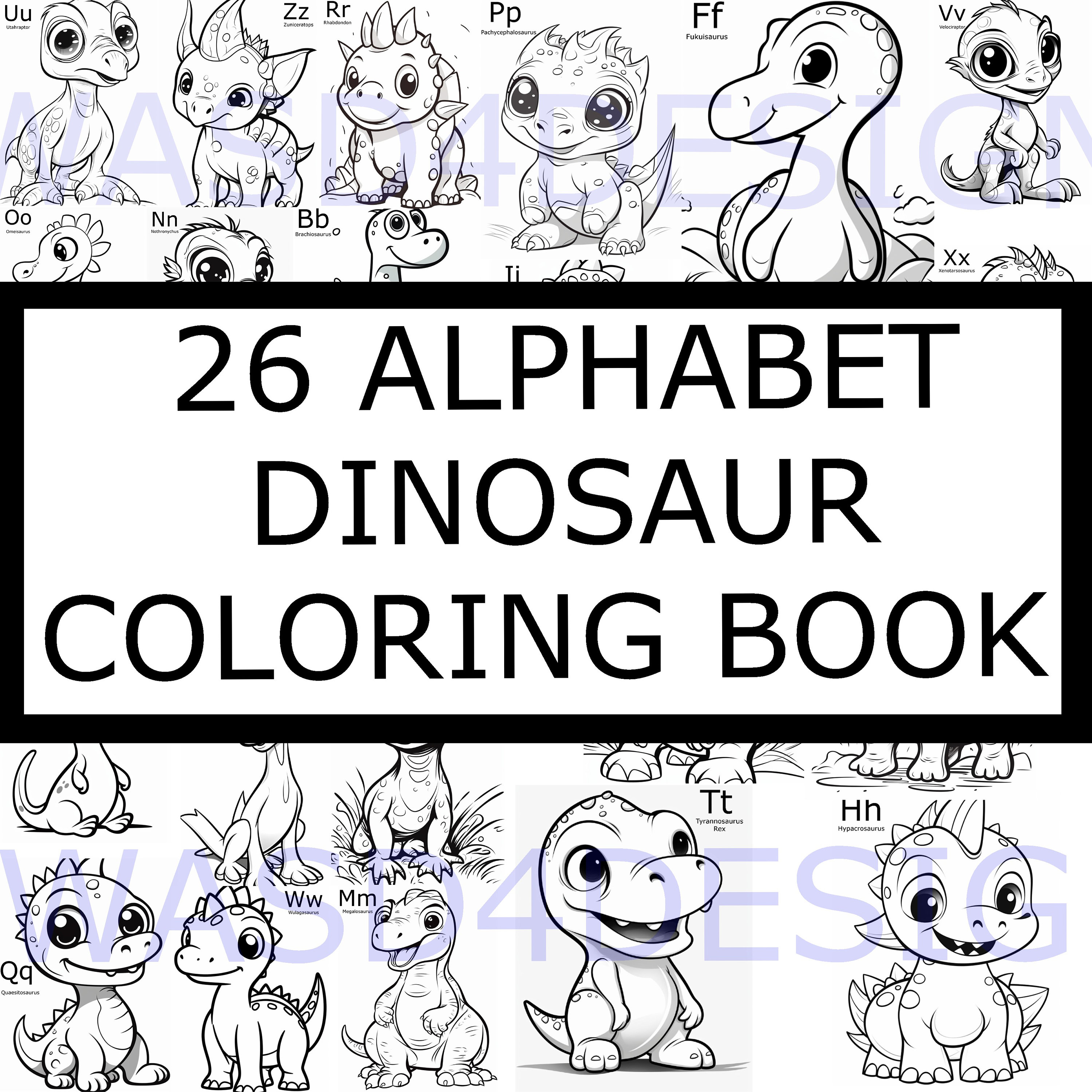 Dinosaur Alphabet Coloring Pages26 Printable Coloring Pages, Dinosaur