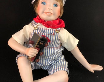 Knowles Dolls - Maryanne Oldenburg Vintage Porcelain Doll - Yesterday's Dreams - Andy